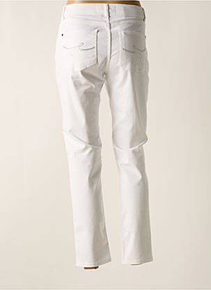 Pantalon slim stretch taille normale blanc DOLCEZZA femme