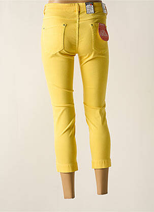 Pantacourt stretch taille normale jaune ZERRES femme