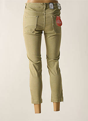 Pantalon 7/8 stretch taille normale vert ZERRES femme
