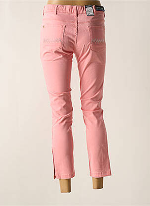Pantalon 7/8 stretch taille normale rose ZERRES femme