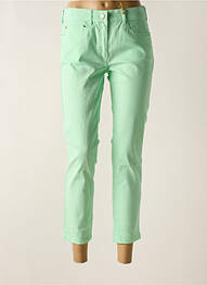 Pantalon 7/8 stretch taille normale vert ZERRES femme