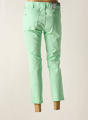 Pantalon 7/8 stretch taille normale vert ZERRES femme