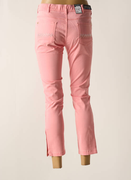 Pantalon 7/8 rose ZERRES pour femme