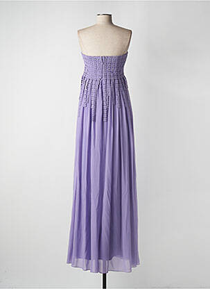 Robe longue sans manche sans manche violet NISSA femme