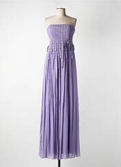 Robe longue violet NISSA pour femme seconde vue