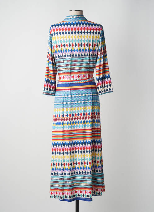 Robe longue bleu K-DESIGN pour femme