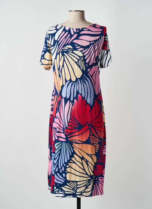 Robe mi-longue bleu BARANDI pour femme