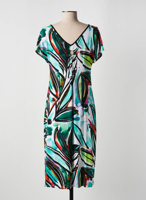 Robe mi-longue bleu BARANDI pour femme