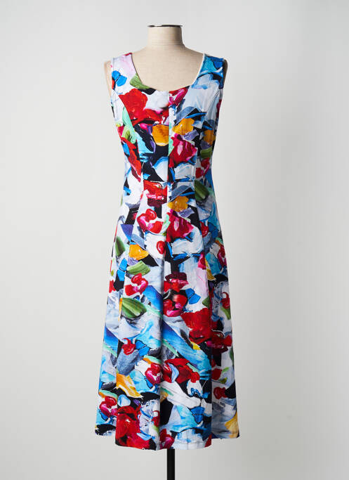 Robe mi-longue bleu DOLCEZZA pour femme