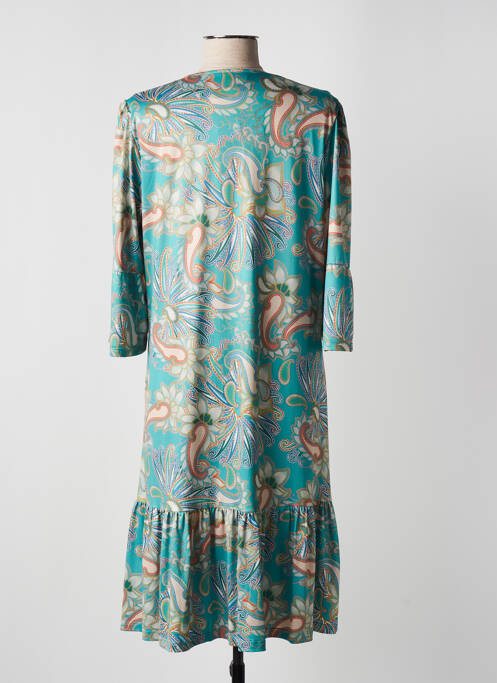 Robe mi-longue bleu K-DESIGN pour femme