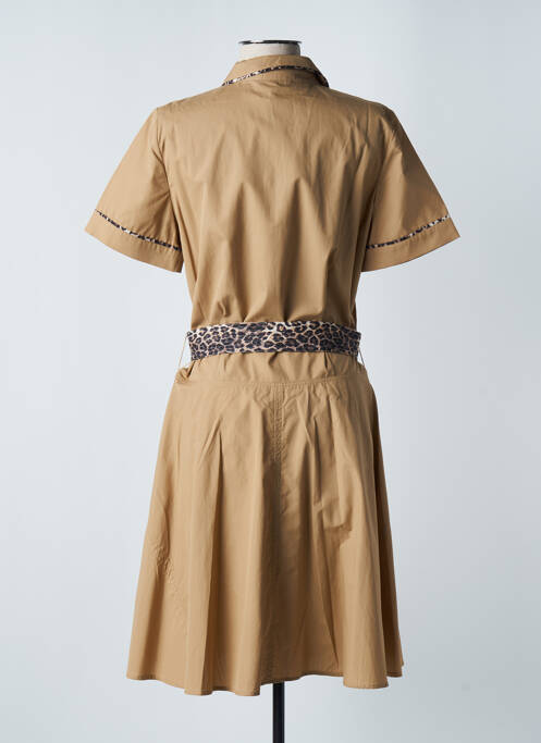 Robe mi-longue marron FUEGO WOMAN pour femme