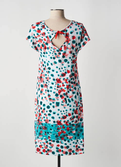 Robe mi-longue orange BARANDI pour femme