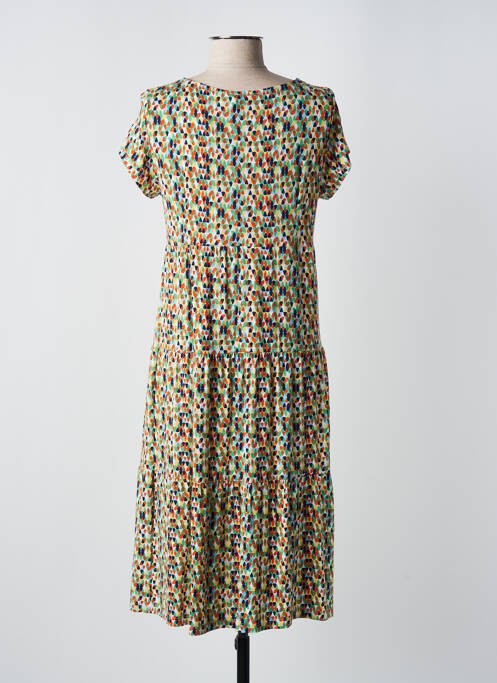 Robe mi-longue vert BARANDI pour femme