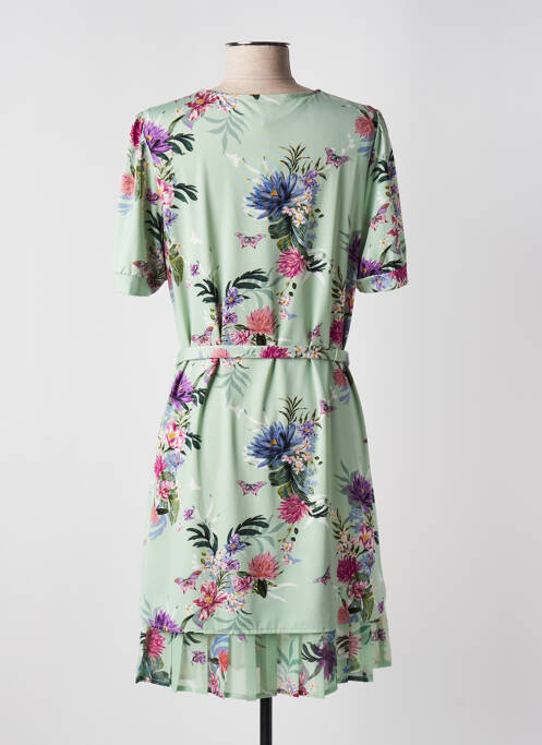 Robe mi-longue vert K-DESIGN pour femme