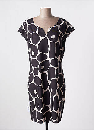 Robe courte manches courtes manches courtes noir TUZZI femme