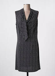 Robe courte sans manche sans manche noir ELEONORA AMADEI femme