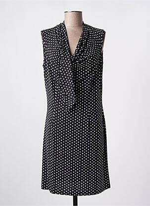 Robe courte sans manche sans manche noir ELEONORA AMADEI femme