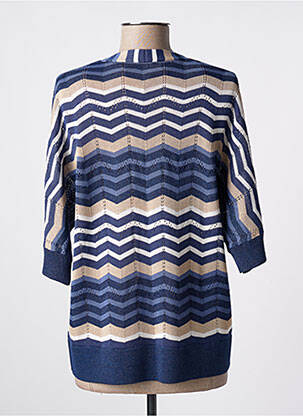 Gilet manches longues manches 3/4 bleu K-DESIGN femme