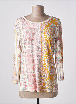 T-shirt manches 3/4 manches 3/4 beige FUEGO WOMAN femme