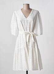 Robe mi-longue blanc LESLIE pour femme seconde vue