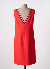 Robe mi-longue rouge LESLIE pour femme seconde vue