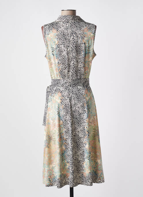 Robe mi-longue sans manche sans manche beige K-DESIGN femme