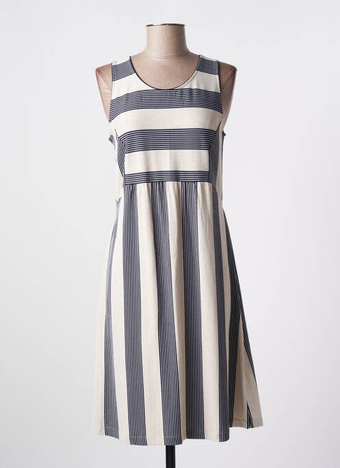 Robe mi-longue sans manche sans manche bleu GUITARE femme