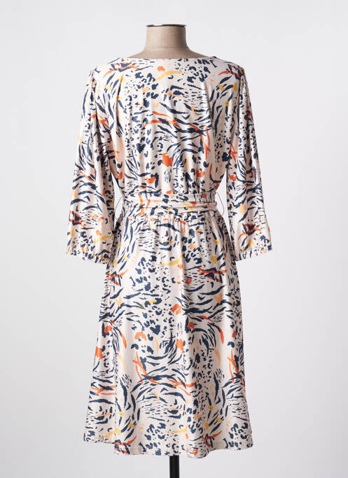 Robe mi-longue beige K-DESIGN pour femme