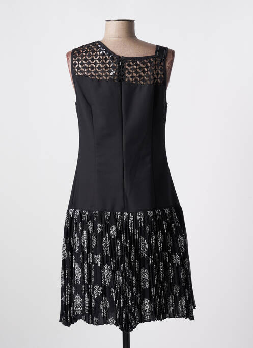 Robe mi-longue noir LESLIE pour femme