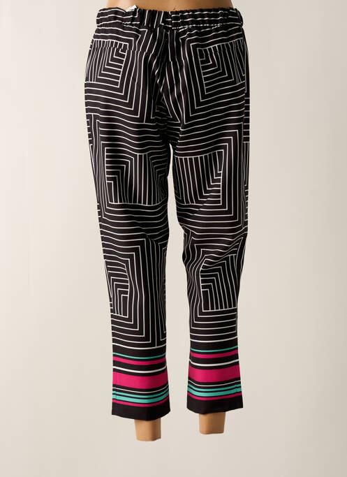Pantalon 7/8 taille élastique taille normale noir SPG WOMAN femme