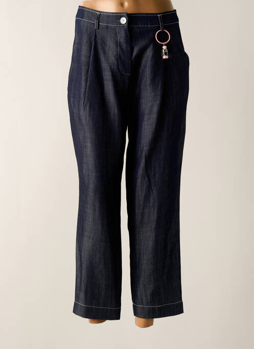 Pantalon 7/8 bleu POUPEE CHIC pour femme