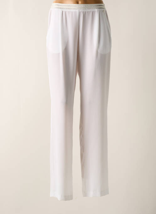 Pantalon droit blanc DIVAS pour femme