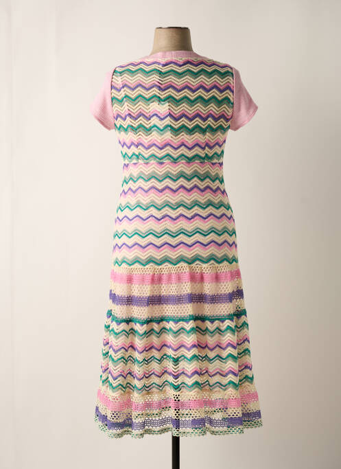 Robe longue rose POUPEE CHIC pour femme