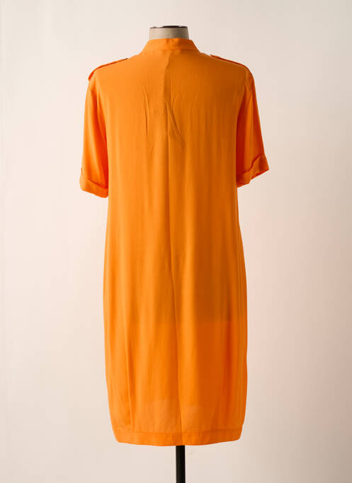 Robe mi-longue orange ELEONORA AMADEI femme