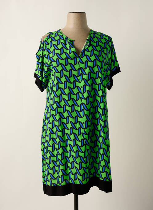 Robe mi-longue vert ELEONORA AMADEI pour femme