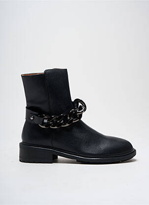 Bottines/boots matière lisse talon plat jusqu'à 3cm noir URBAN femme