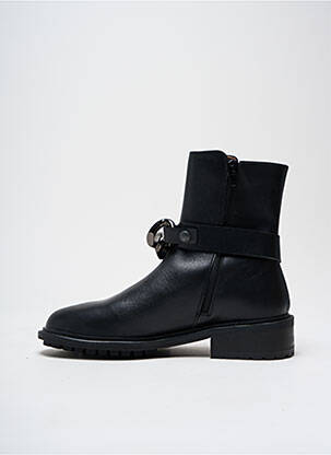 Bottines/boots matière lisse talon plat jusqu'à 3cm noir URBAN femme