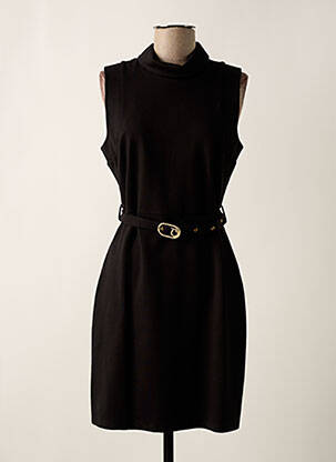 Robe mi-longue sans manche sans manche noir GAUDI femme