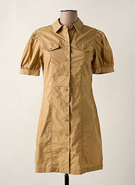Robe courte manches courtes manches courtes beige GAUDI femme