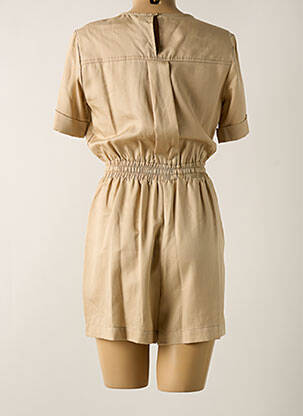 Combishort fermeture boutonnée au dos manches courtes beige GAUDI femme