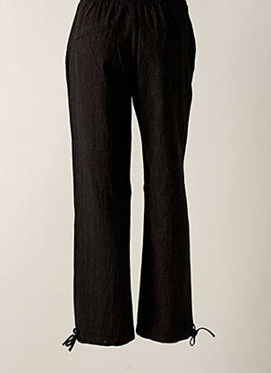 Pantalon droit taille haute taille haute noir NÜ femme