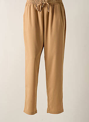 Pantalon droit taille haute taille haute beige GAUDI femme