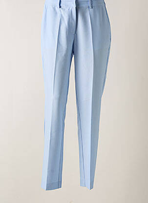 Pantalon droit stretch taille haute bleu IBANA femme