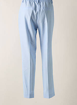 Pantalon droit stretch taille haute bleu IBANA femme