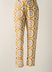 Pantalon droit jaune STORIATIPIC pour femme seconde vue
