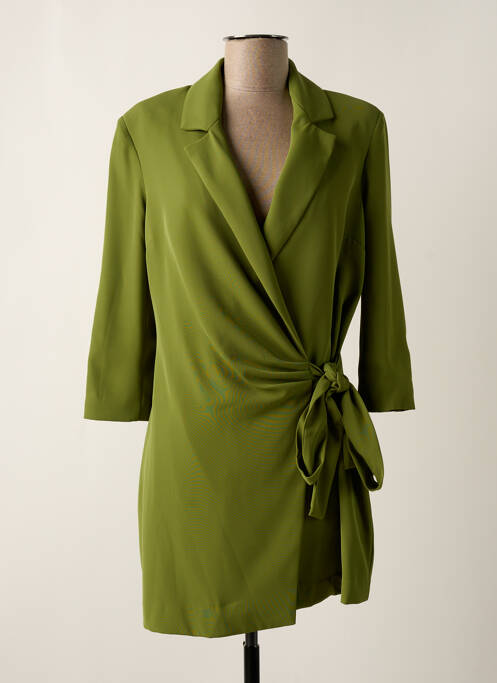 Robe courte manches 3/4 manches 3/4 vert GAUDI femme