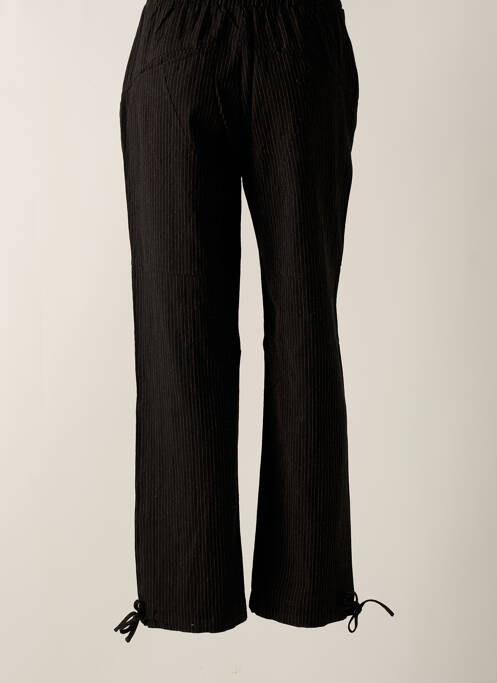 Pantalon droit taille haute taille haute noir NÜ femme