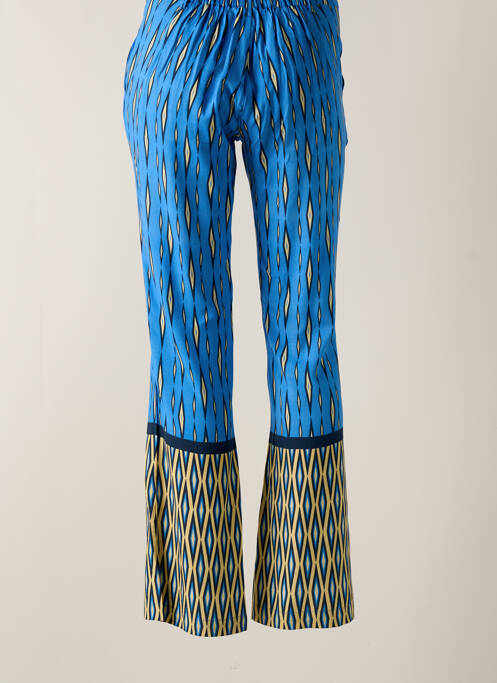 Pantalon flare bleu STORIATIPIC pour femme