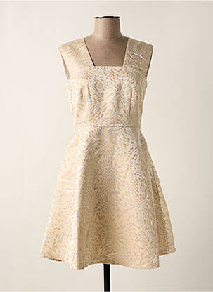Robe courte sans manche sans manche beige MOLLY BRACKEN femme