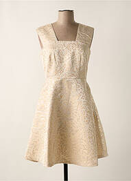 Robe courte sans manche sans manche beige MOLLY BRACKEN femme